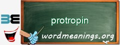 WordMeaning blackboard for protropin